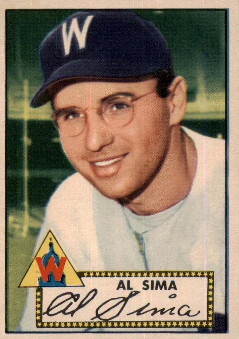 Al Sima 1952 topps Topps