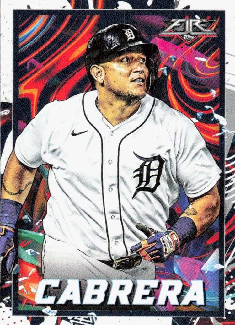 Miguel Cabrera 2022 topps Topps Fire