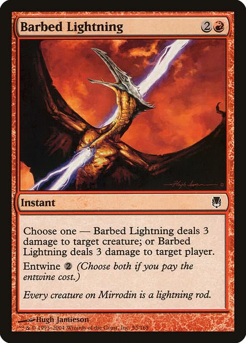 Barbed Lightning 2004 Magic: The Gathering Darksteel