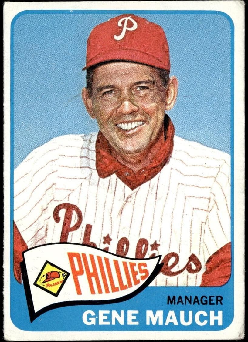 Gene Mauch 1965 topps Topps