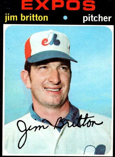 Jim Britton 1971 topps Topps