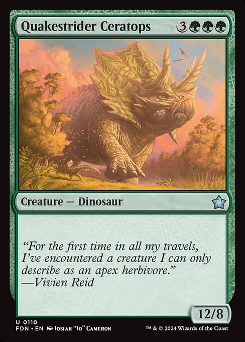 Quakestrider Ceratops #110