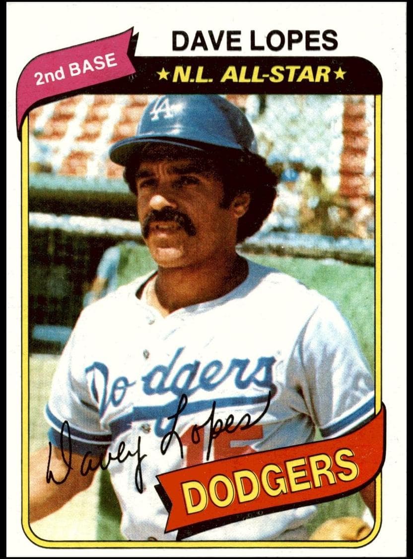 Dave Lopes 1980 topps Topps