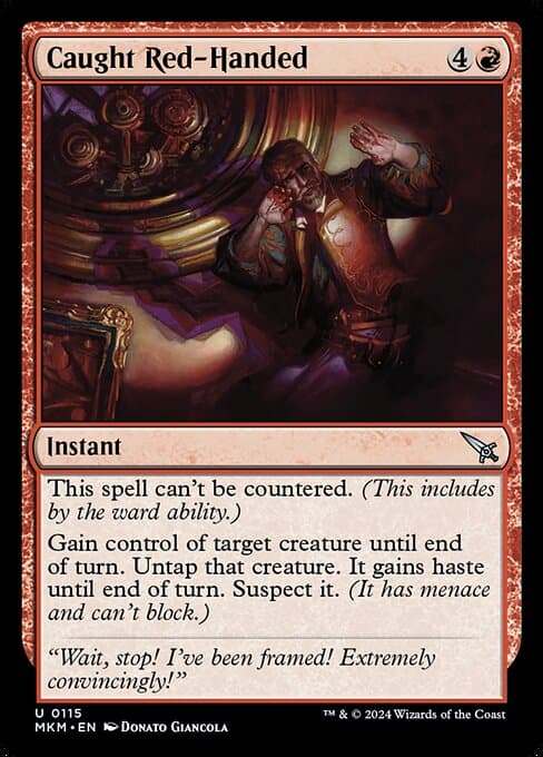 Caught Red-Handed 2024 Magic: The Gathering Murders at Karlov Manor