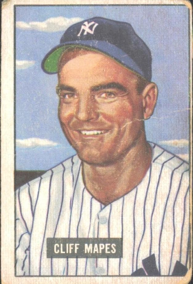 Cliff Mapes 1951 bowman Bowman