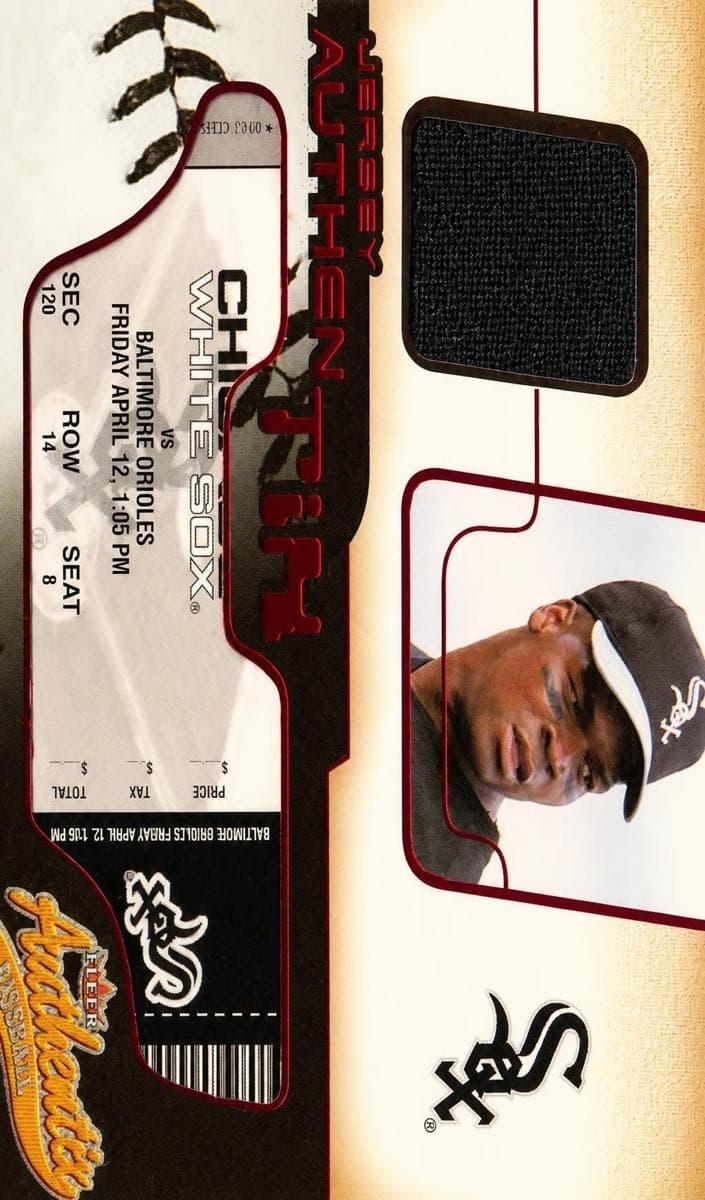 Frank Thomas 2002 fleer Fleer Authentix