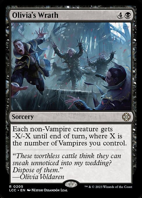 Olivia's Wrath 2023 Magic: The Gathering Lost Caverns of Ixalan Commander
