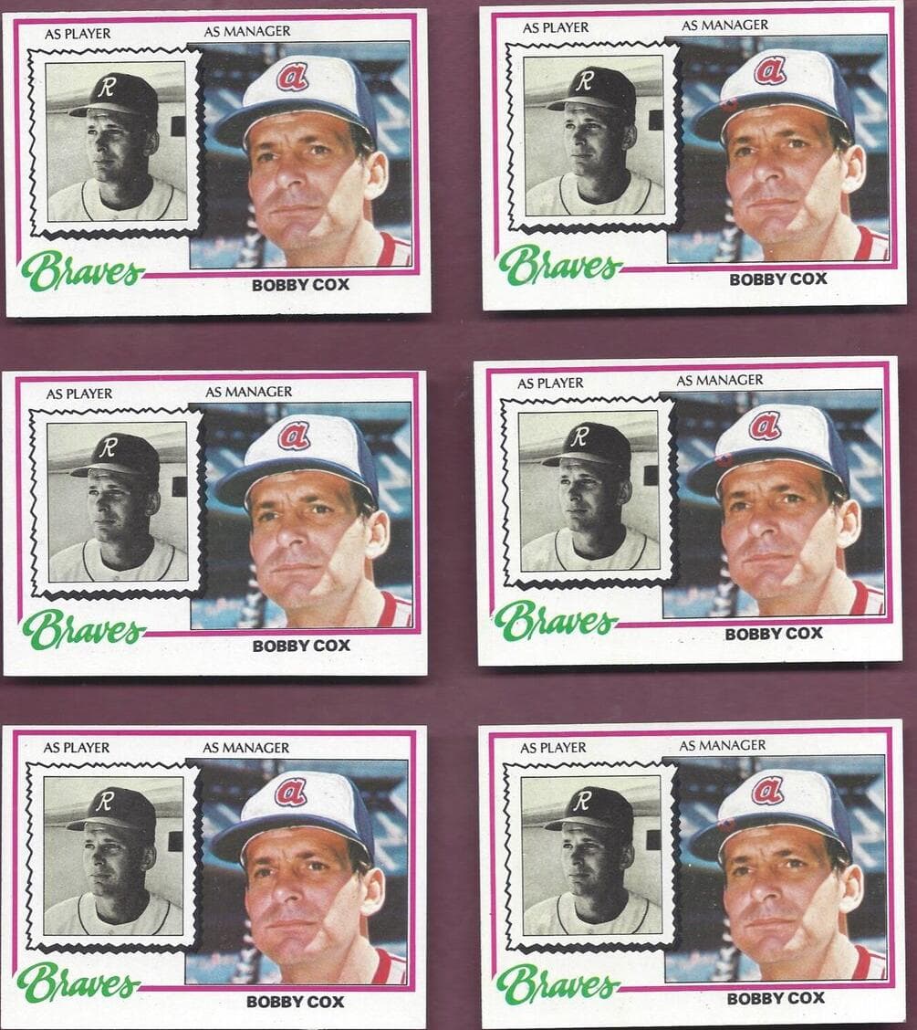 Bobby Cox 1978 topps Topps