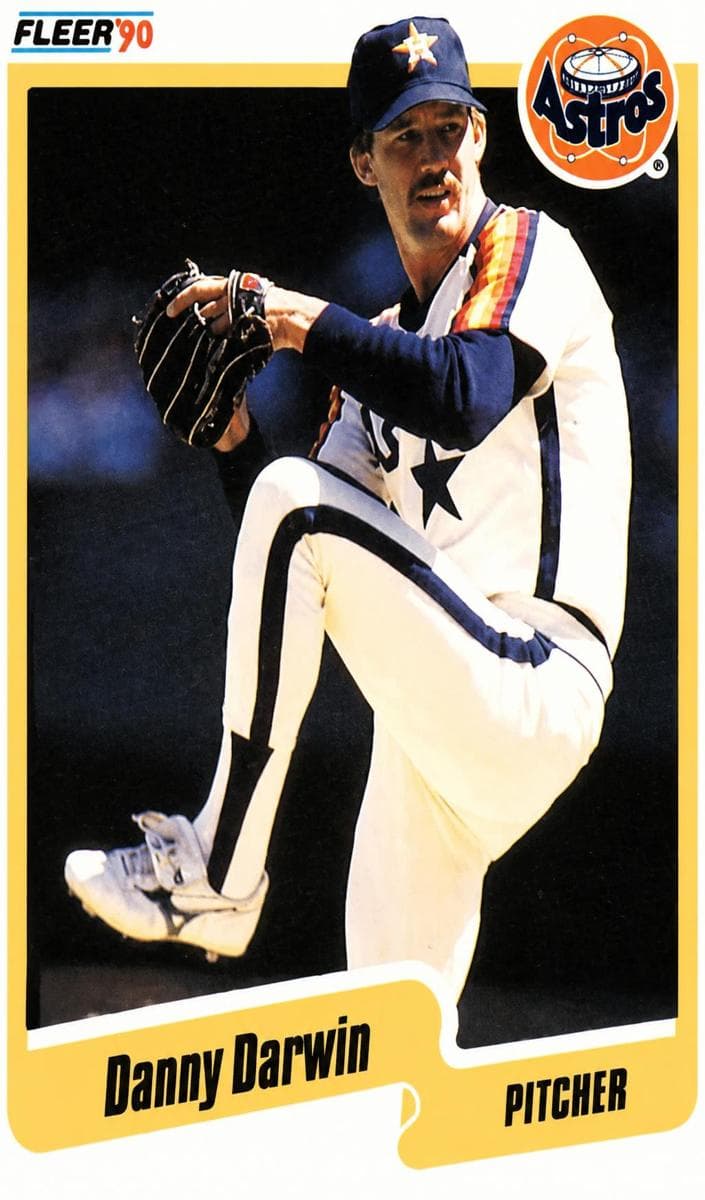 Danny Darwin 1990 fleer Fleer