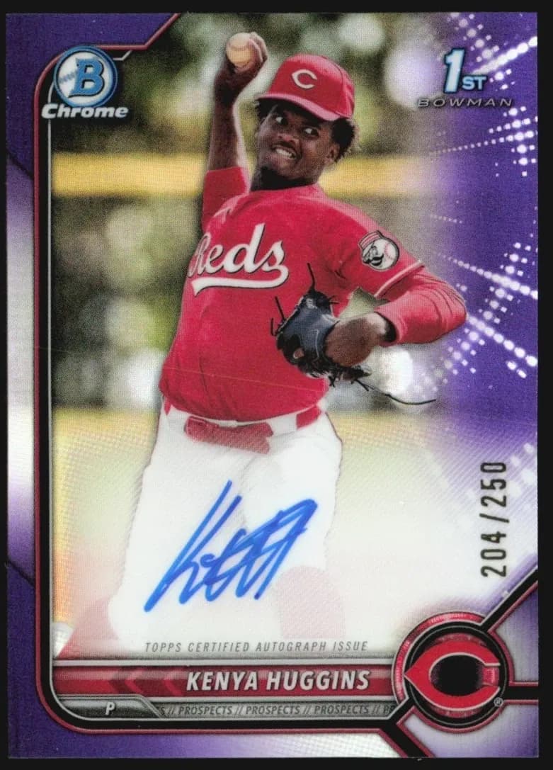 Kenya Huggins trading card