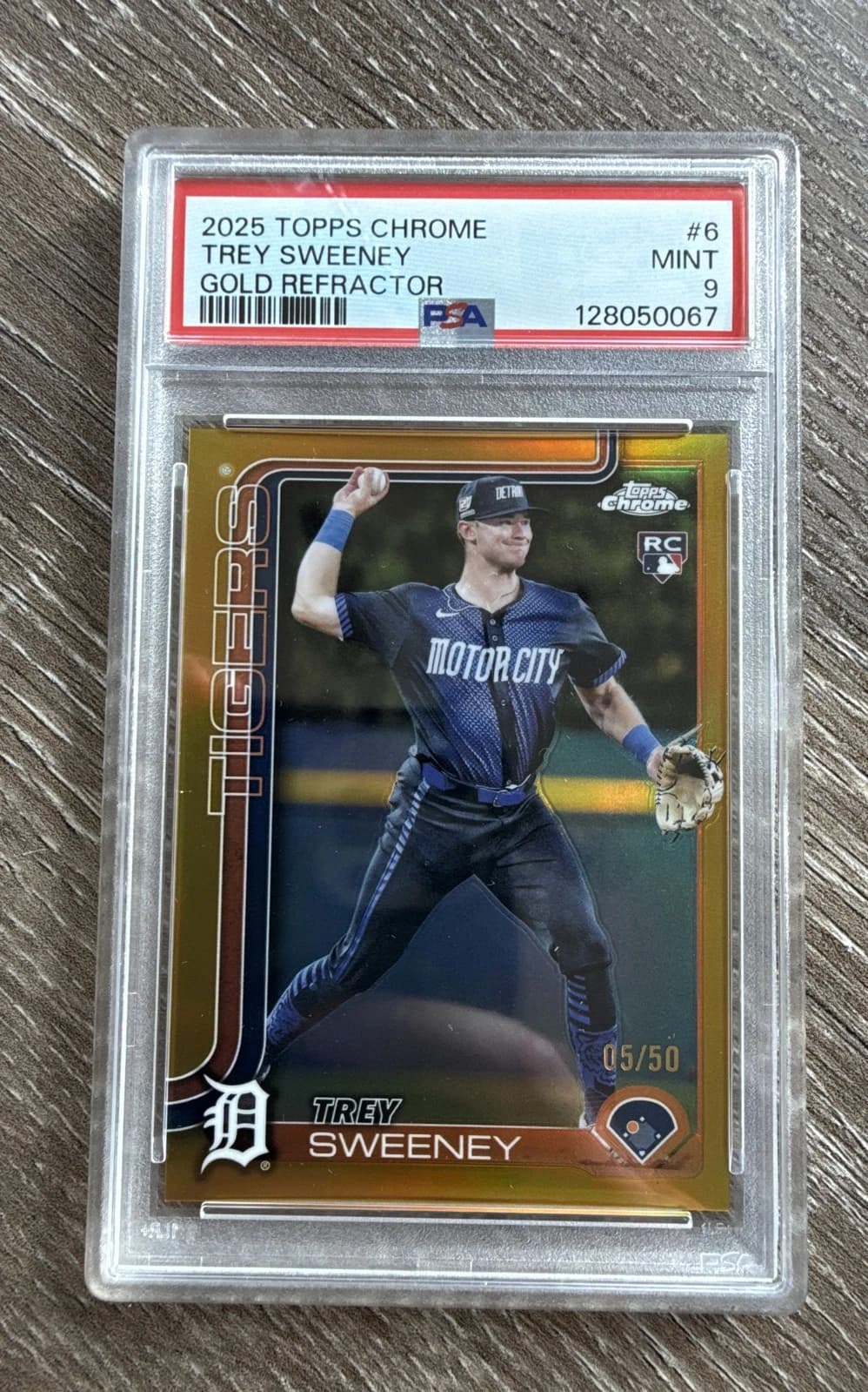 Trey Sweeney trading card