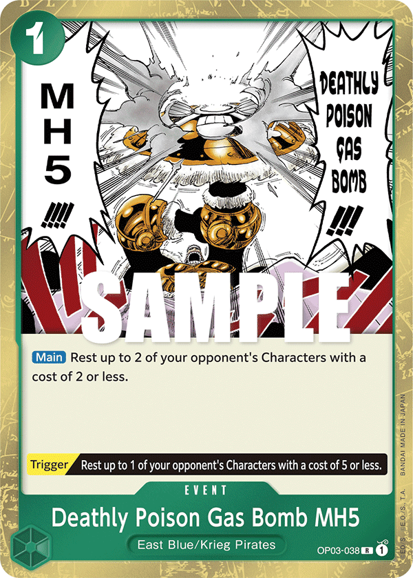 Deathly Poison Gas Bomb MH5 2023 One Piece Japanese Pillars of Strength
