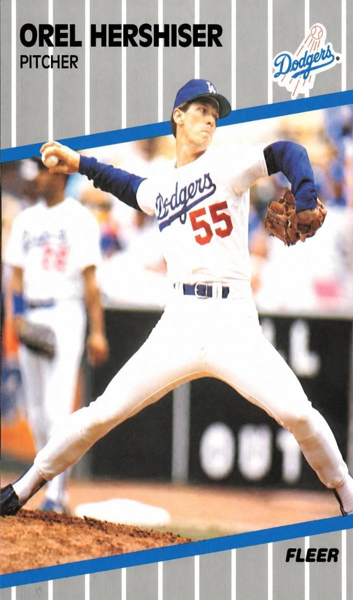Orel Hershiser 1989 fleer