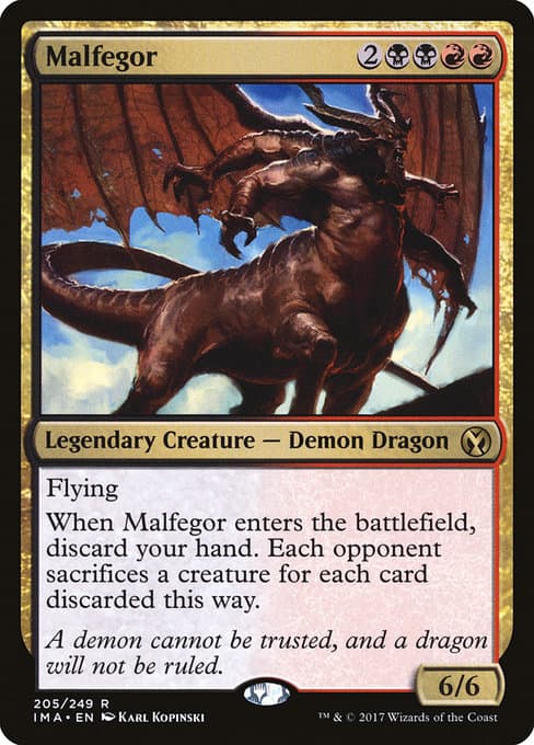 Malfegor 2017 Magic: The Gathering Commander Anthology