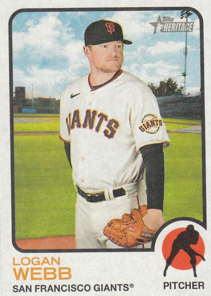 Logan Webb 2022 topps Topps Heritage