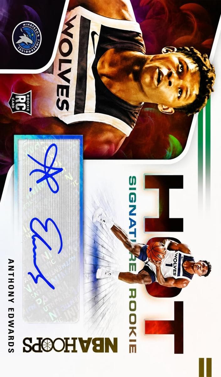 Anthony Edwards 2020 panini Hoops