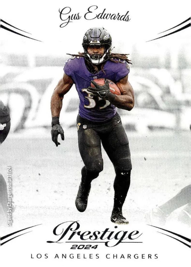 Gus Edwards trading card