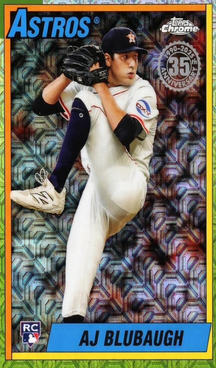 AJ Blubaugh 2025 topps Topps Update