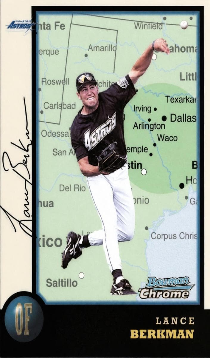 Lance Berkman 1998 bowman Bowman Chrome