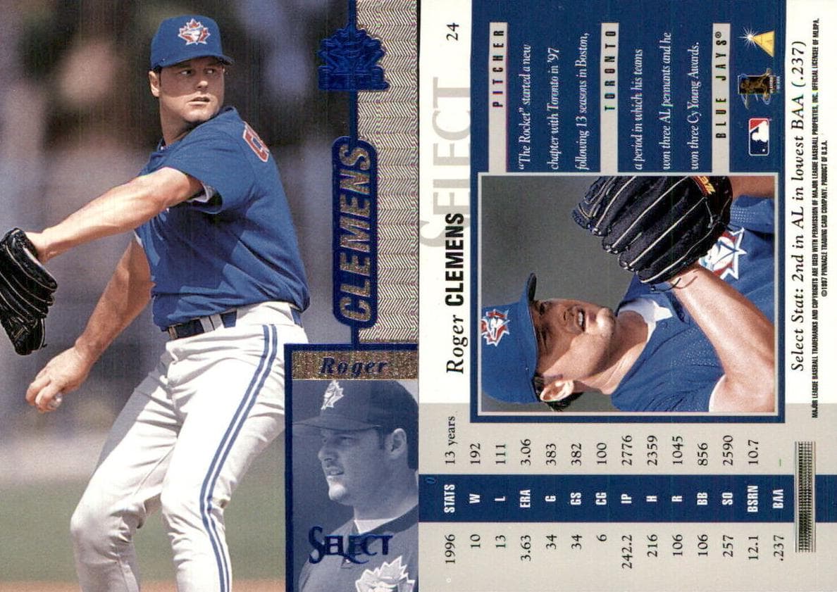 Roger Clemens 1997 panini