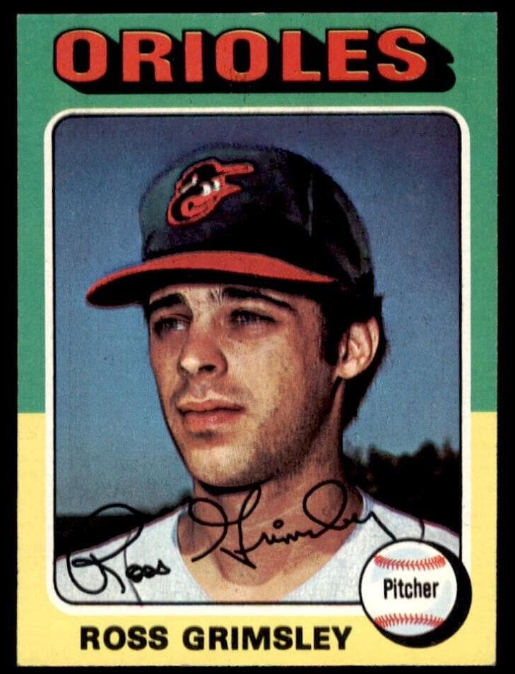 Ross Grimsley 1975 topps Topps
