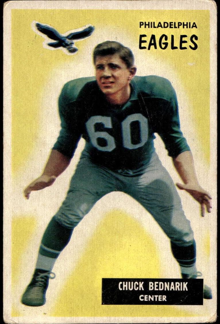 Chuck Bednarik 1955 bowman Bowman