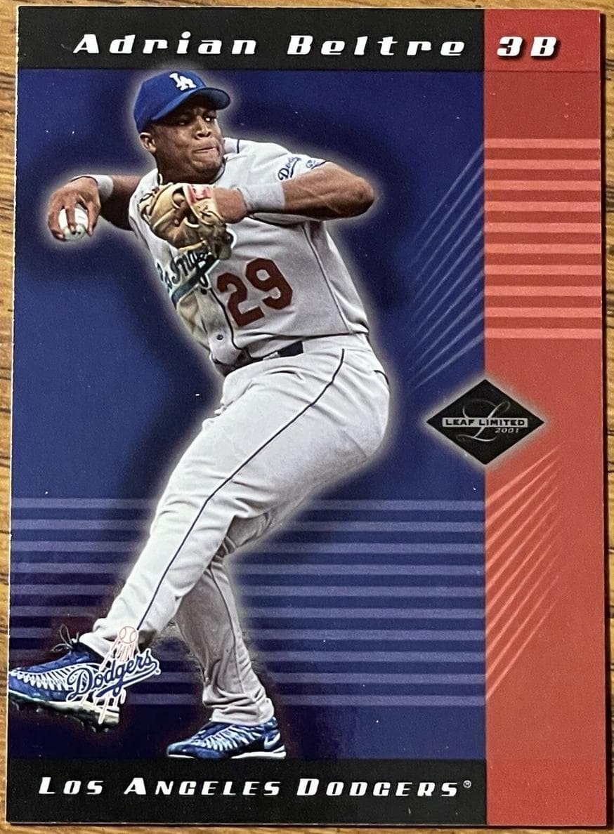 Adrian Beltre 2001 leaf