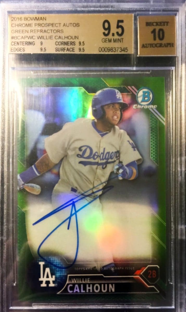 Willie Calhoun 2016 bowman Chrome Prospects