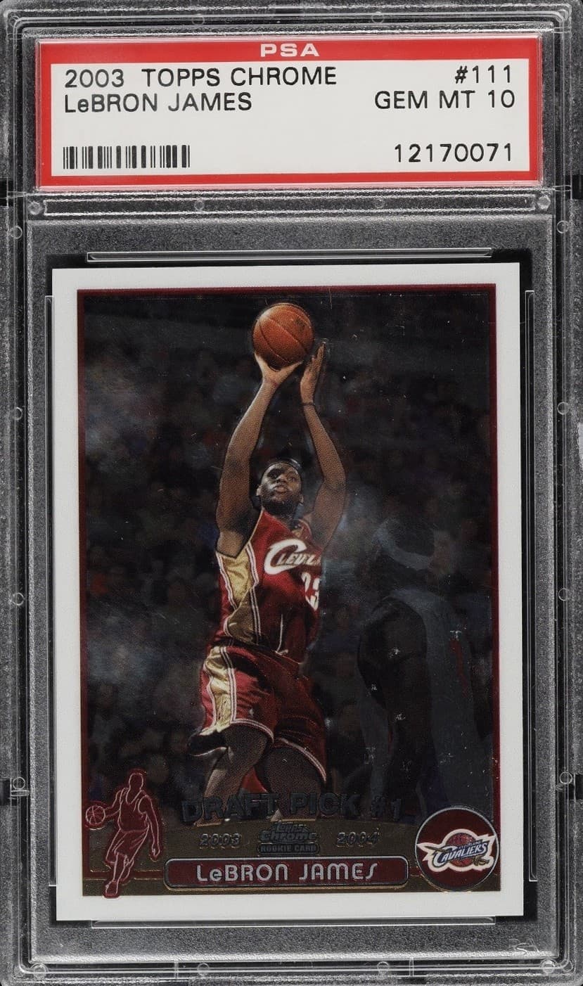 Bron James Lakers 2003 Topps Chrome
