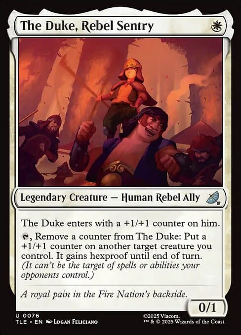 The Duke, Rebel Sentry 2025 Magic: The Gathering Avatar: The Last Airbender Eternal