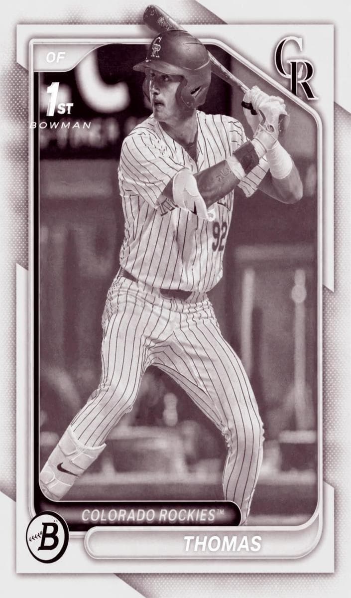 Jared Thomas 2024 bowman Bowman Draft Chrome