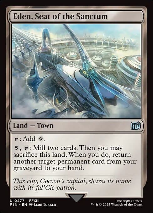 Eden, Seat of the Sanctum 2025 Magic: The Gathering Final Fantasy Borderless