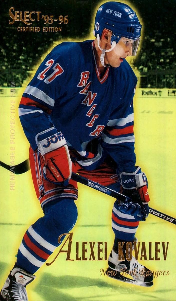 Alexei Kovalev 1995 panini Select Certified
