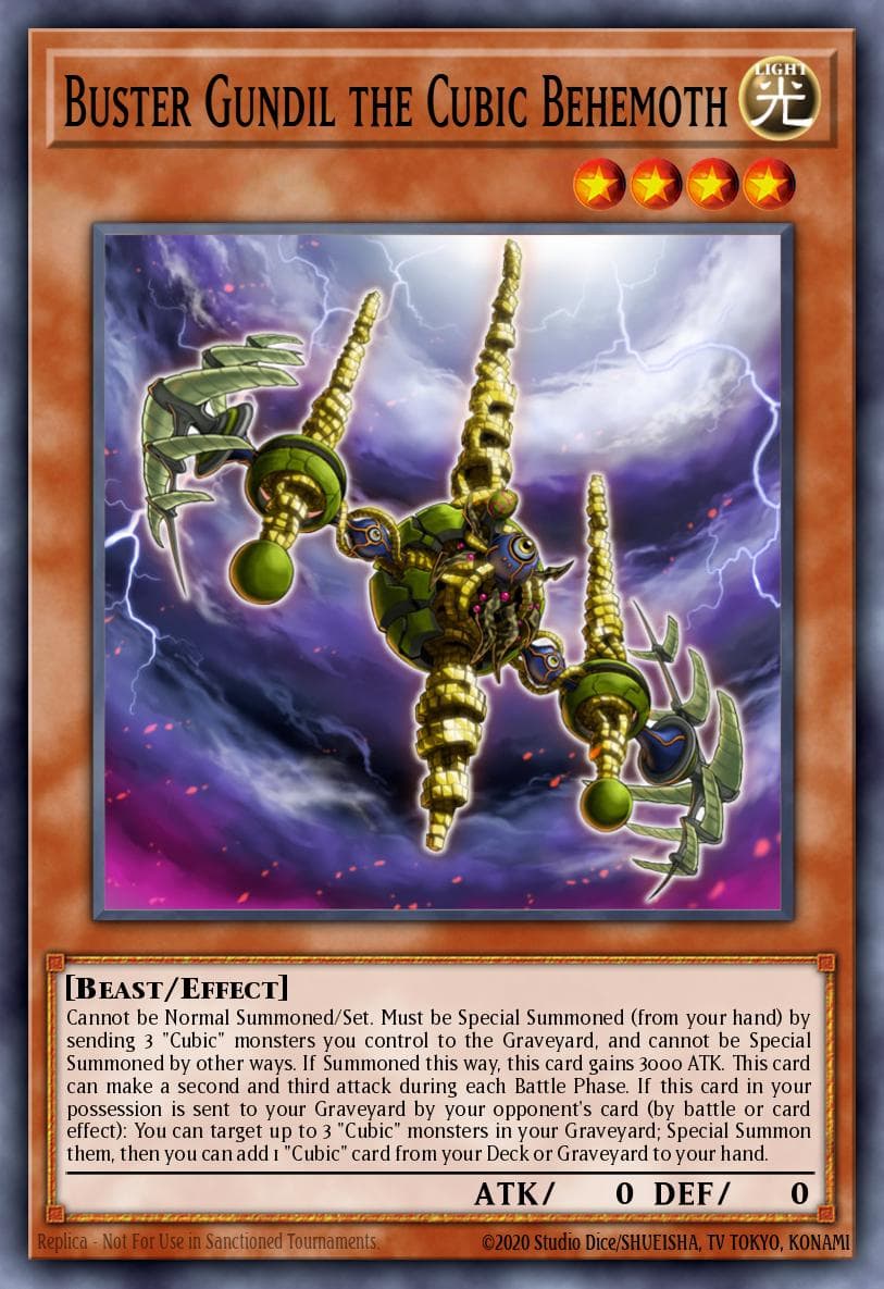 Buster Gundil the Cubic Behemoth 2019 Yu-Gi-Oh! Japanese 20th Anniversary Legend Collection