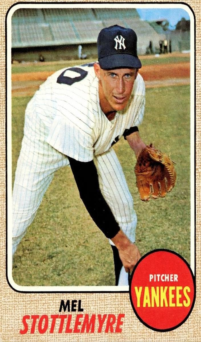 Mel Stottlemyre 1968 topps Topps