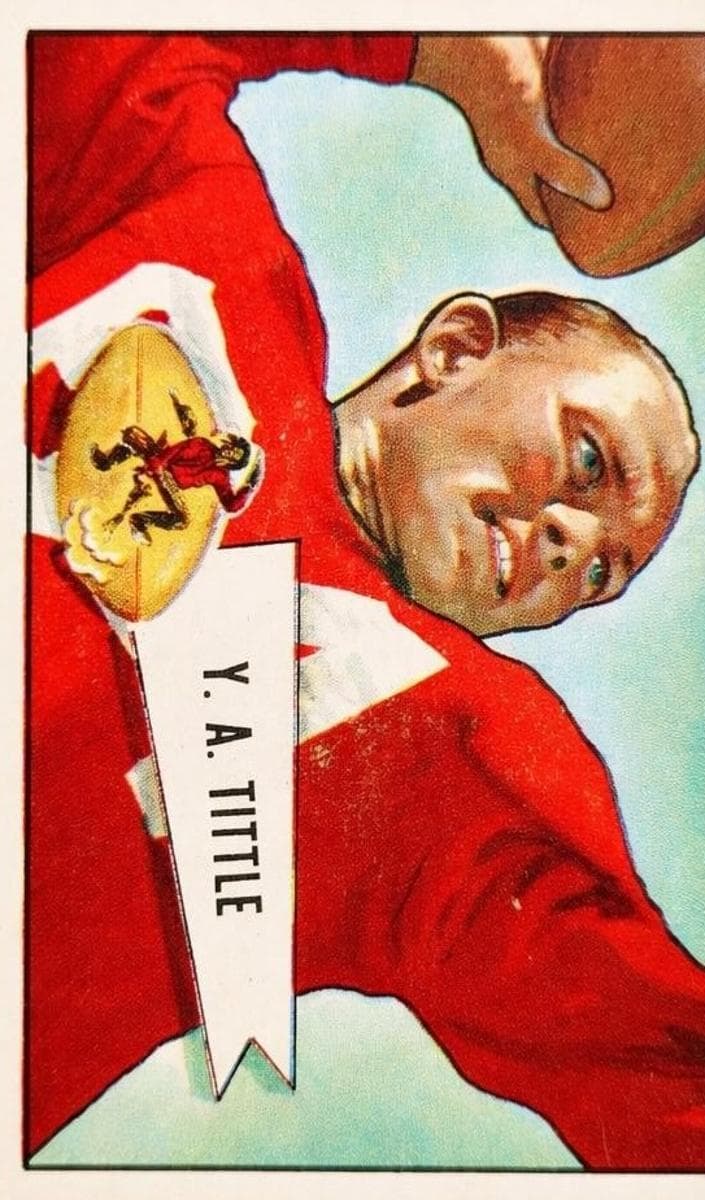 Y. A. Tittle 1952 bowman Bowman Large
