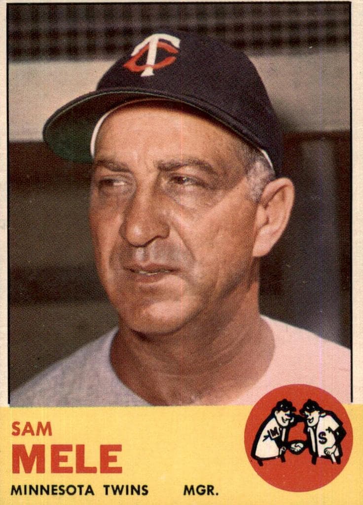 Sam Mele 1963 topps Topps