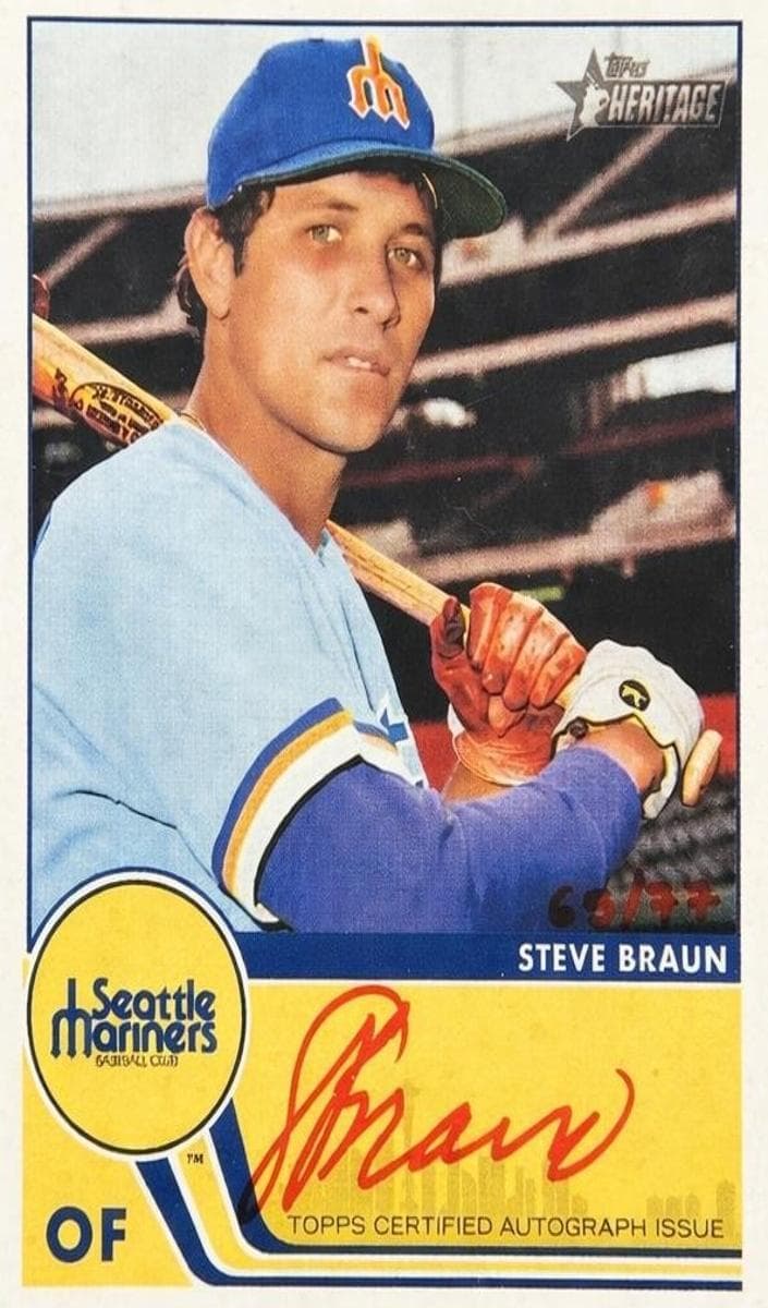 Steve Braun trading card