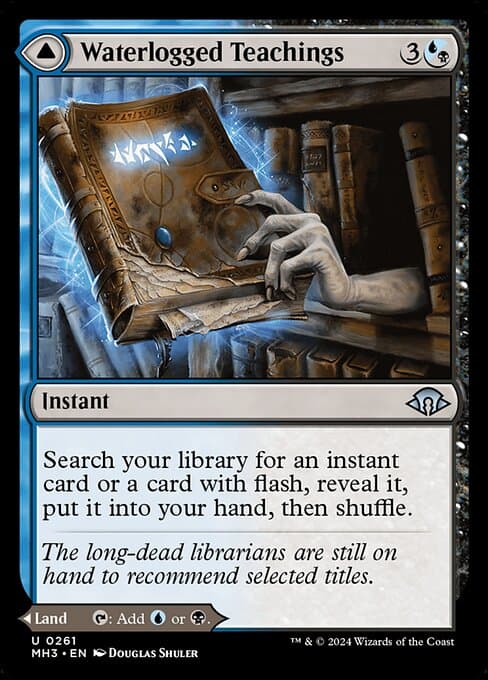 Waterlogged Teachings // Inundated Archive 2024 Magic: The Gathering Modern Horizons 3