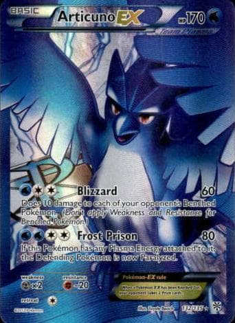 Articuno ex trading card