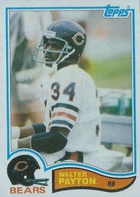 Walter Payton 1982 topps