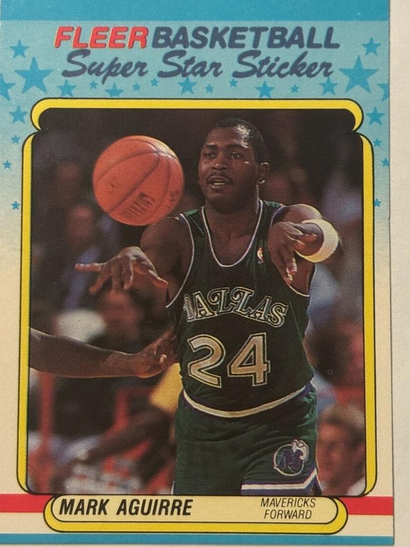 Mark Aguirre 1988 fleer Fleer