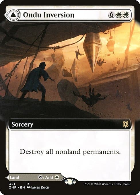 Ondu Inversion & Ondu Skyruins 2020 Magic: The Gathering Zendikar Rising Extended Art