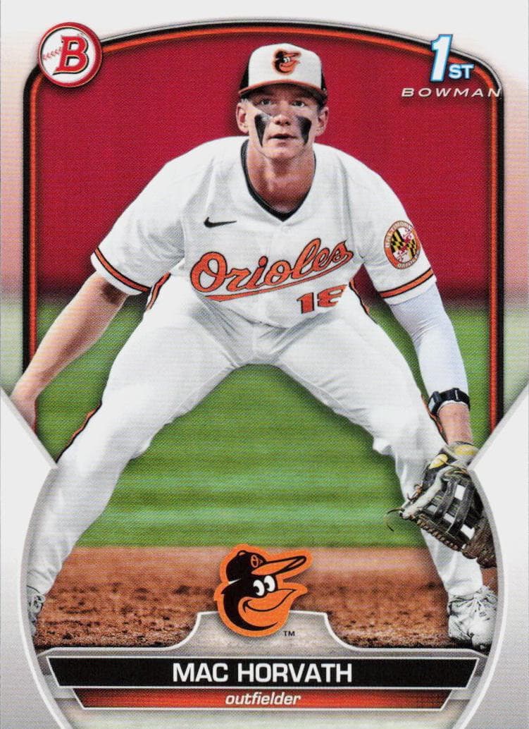 Mac Horvath 2023 bowman Bowman Draft