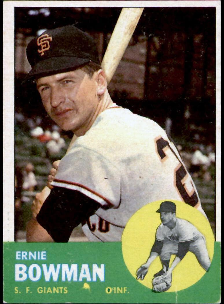 Ernie Bowman 1963 topps Topps