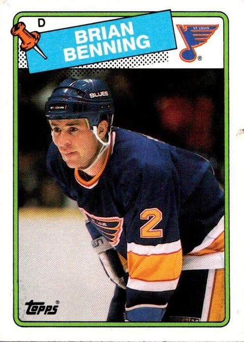 Brian Benning trading card
