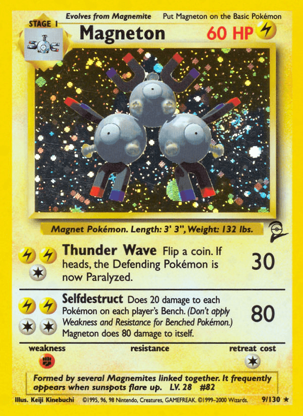 Magneton 2000 Pokemon Base Set 2