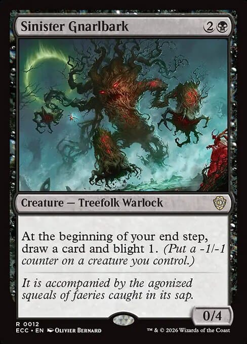 Sinister Gnarlbark 2026 Magic: The Gathering Lorwyn Eclipsed Commander