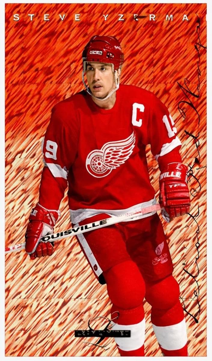 Steve Yzerman 1995 leaf
