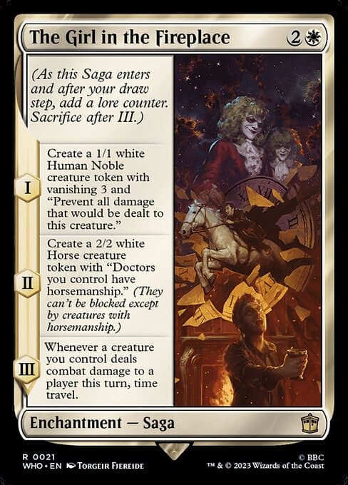 The Girl in the Fireplace 2023 Magic: The Gathering Doctor Who